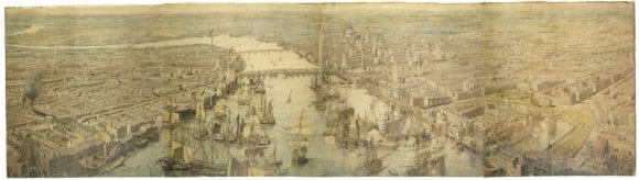 Rhinebeck Panorama of the Thames and the Pool of London, 1806-07, Museum of London